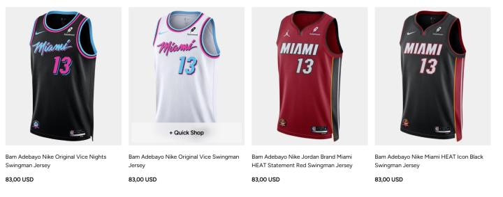 阿德巴约单场83分震惊联盟;热火官方商店球衣调整为83美元,门票降至13美元。 体育新闻