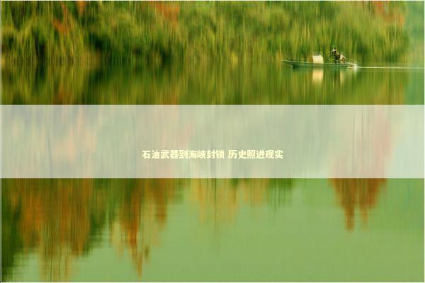 石油武器到海峡封锁 历史照进现实 石油武器到海峡封锁 历史照进现实 新闻