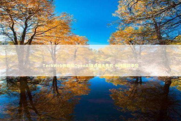 TechWeb微晚报OpenAI遭遇最大危机-科技圈叙事型 新闻
