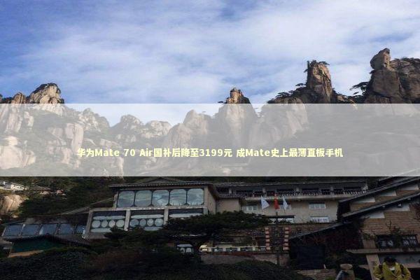 华为Mate 70 Air国补后降至3199元 成Mate史上最薄直板手机