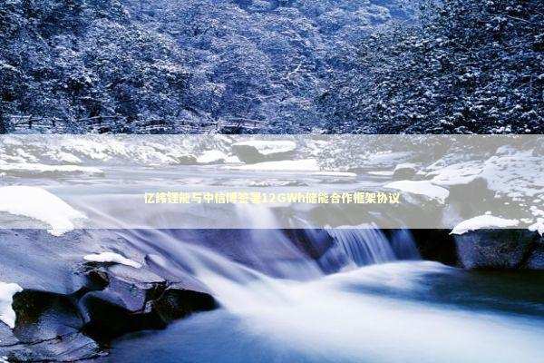 亿纬锂能与中信博签署12GWh储能合作框架协议 新闻