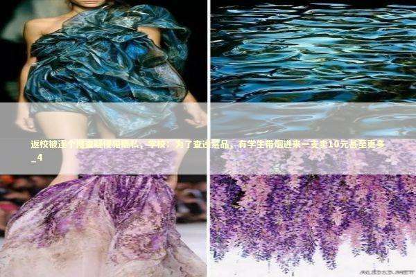 返校被逐个搜查疑侵犯隐私，学校：为了查违禁品，有学生带烟进来一支卖10元甚至更多_4 新闻