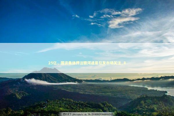 25亿,国资集体押注银河通用引发市场关注_8 25亿,国资集体押注银河通用引发市场关注_8 新闻